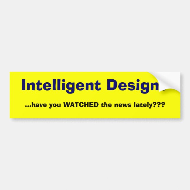 Intelligent design bildekal (Framsidan)