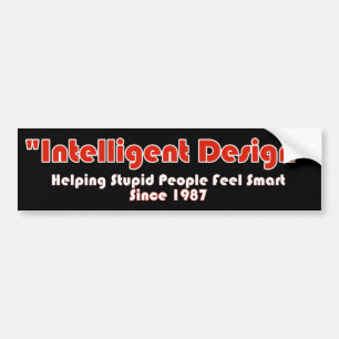 "Intelligent design" Bildekal