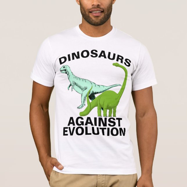 INTELLIGENT DESIGN DINOSAUR T-Shirts (Framsida)