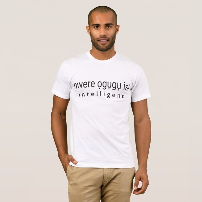 INTELLIGENT - Igbo T-shirt (Hel framsida)