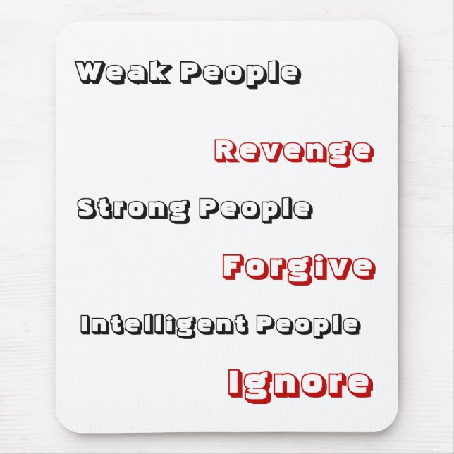 Intelligent People IGNORE - Mousepad Musmatta (Framsidan)