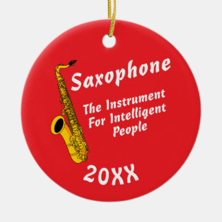Intelligent Saxophone Julgransprydnad Keramik
