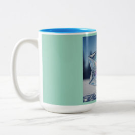 Intelligent Snowflake Mug Två-Tonad Mugg