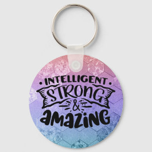 Intelligent styrka och Fantastisk Woman Confidence Nyckelring