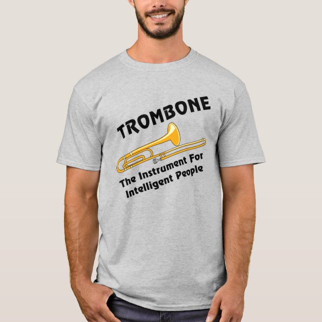 Intelligent Trombone T Shirt (Framsida)