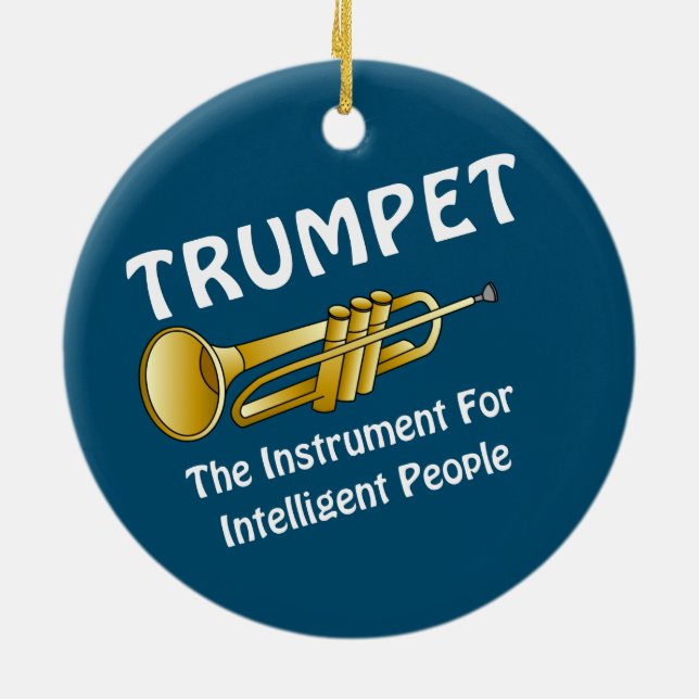 Intelligent Trumpet Julgransprydnad Keramik (Baksidan)