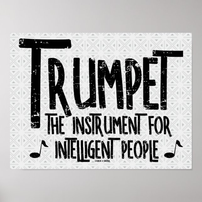 Intelligent Trumpet Rough Text Poster (Framsidan)
