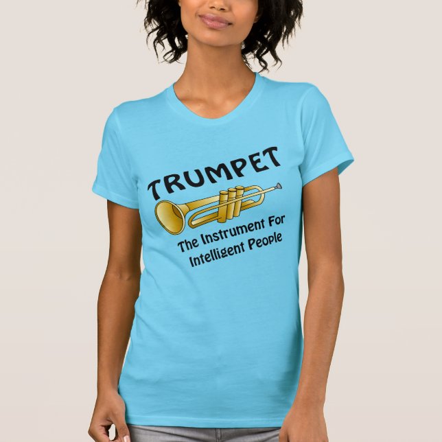 Intelligent Trumpet T Shirt (Framsida)