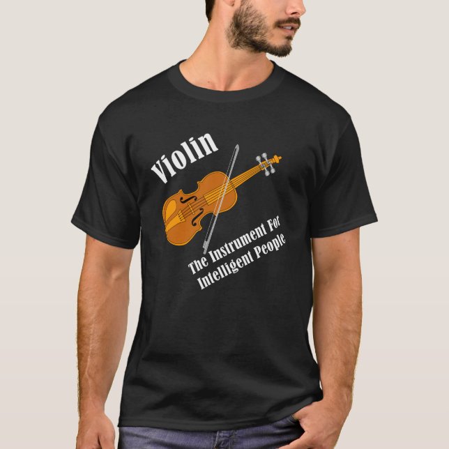 Intelligent Violin T Shirt (Framsida)