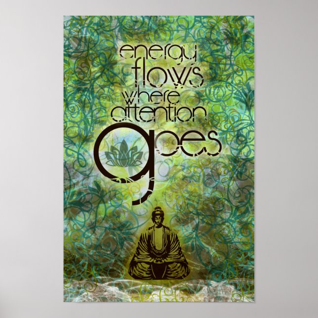 Intelligent yoga-studion - Energiflöden Poster (Framsidan)