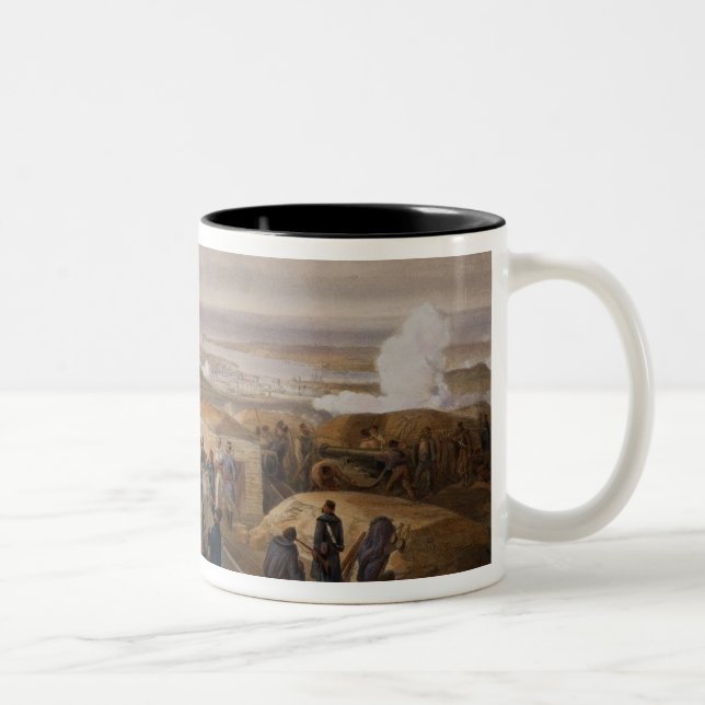 Intendentursvårigheter, pläterar från 'placera av Två-Tonad mugg (Höger)
