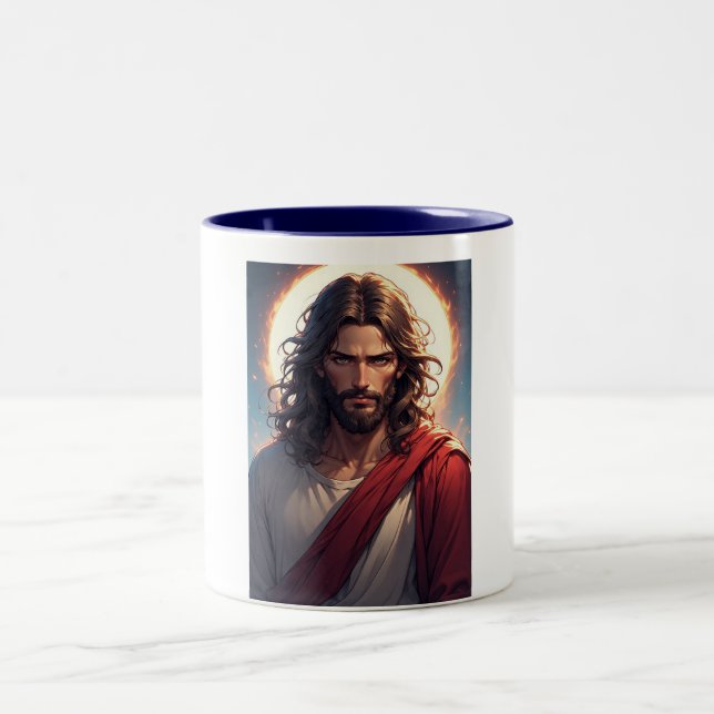 Intens Jesus Kristus Kristallmugg Två-Tonad Mugg (Center)