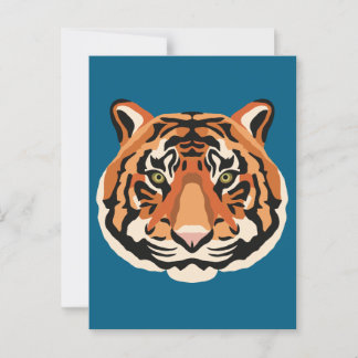 Intense Tiger Eyes the Powerful Big Cat Vykort