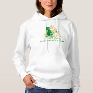Intensely irländska kvinna Hoodie Tee Shirt