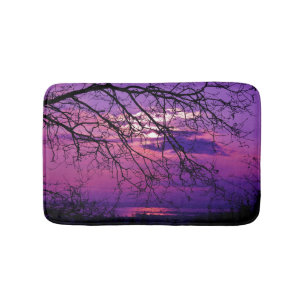 Intensitet och vivid - Lila Sunset liggande liggan Badrumsmatta