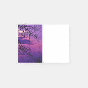 Intensitet och vivid - Lila Sunset liggande liggan Post-it Block