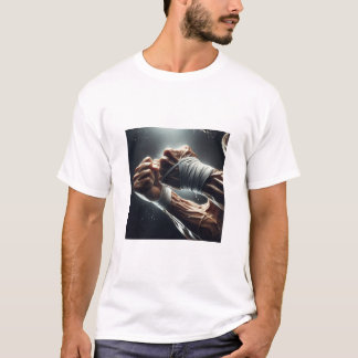 Intensiv Boxning Knutna Nävar Muskulös Fitness Män T Shirt