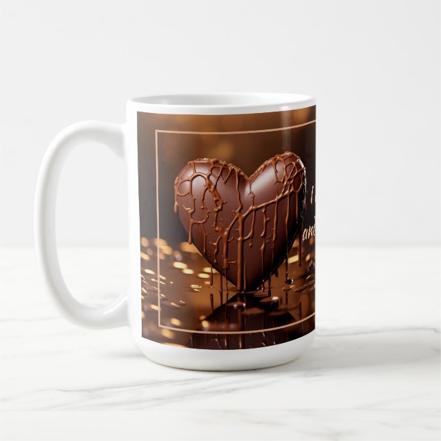 Intensiv Chocolate Heart Valentine Kaffemugg (Vänster)