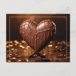 Intensiv Chocolate Heart Valentine Vykort