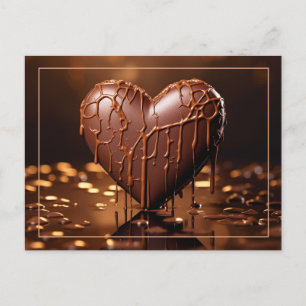 Intensiv Chocolate Heart Valentine Vykort