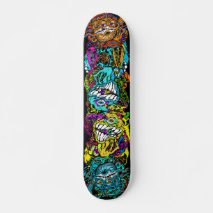 Intensiv daglig Glo Psycho Loco Inš Graphics Mini Skateboard Bräda 18,5 Cm