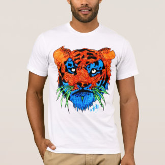 Intensiv färgtiger t-shirt