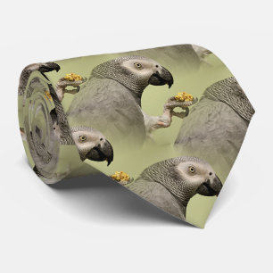 Intensiv kongolesiska Grått Parrot Snacking Slips