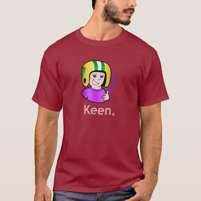 Intensiv manar för kommendörkapten mörka rödbruna tee shirt (Framsida)