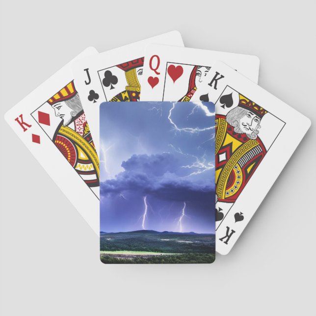 Intensiv natur | Blixt Storm Casinokort (Baksidan)