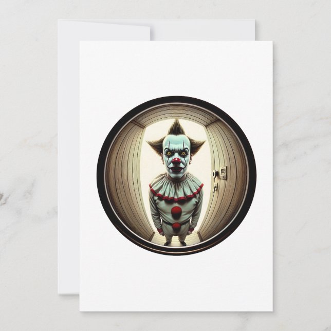 Intensiv nedtrappning genom dörröppning | Fisheye Inbjudningar (Framsida)