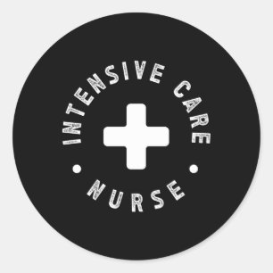 Intensiv vårdenhet Sjuksköterska Icu Nurse Icu Sju Runt Klistermärke