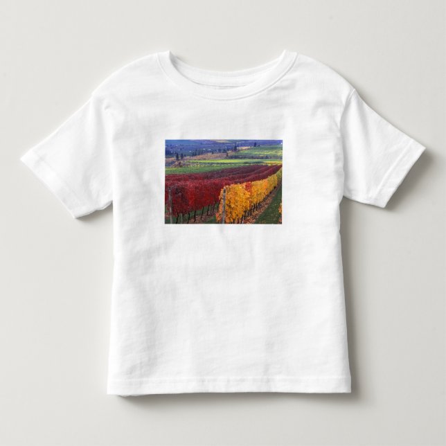Intensiva röda och gula höstfärger på Gehring Tee Shirt (Framsida)