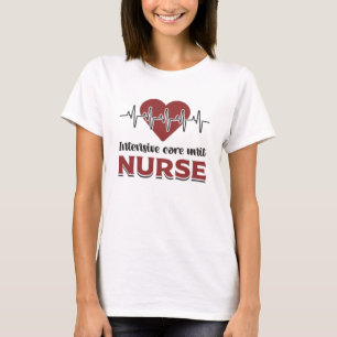 Intensiva vårdenheter Sjuksköterska i ICU Akut Med T Shirt