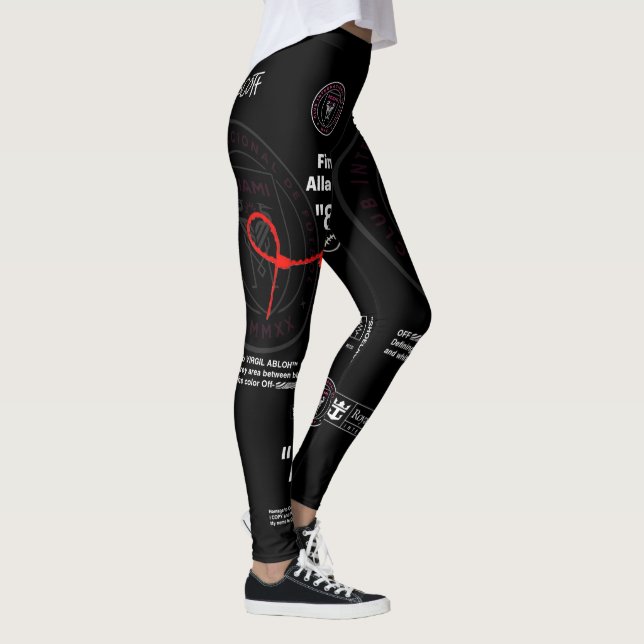 Inter Miami LAKED Black färg emblem legations Leggings (Höger)