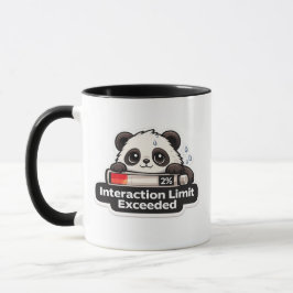Interaction Limit Exceeded Panda Design Mugg