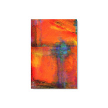 Interaktion mellan Orange Abstrakt Canvas Wall Dec