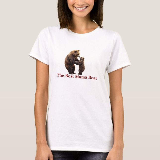 Interaktion mellan realistiskt Mamma och Unge T Shirt (Framsida)