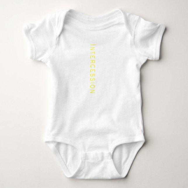 Intercession (manar, gult typsnitt) sleeveless t-shirt (Framsida)