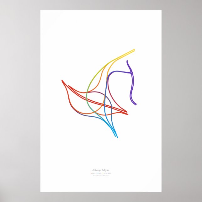 Interchange Choreography: Antwerpen, Belgien Poster (Framsidan)