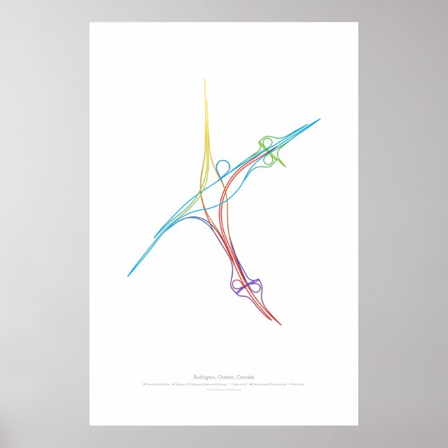 Interchange Choreography: Burlington, ON, CA Poster (Framsidan)