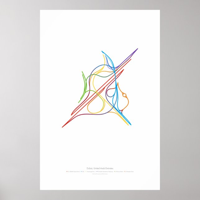 Interchange Choreography: Dubai, Förenade Arabemir Poster (Framsidan)