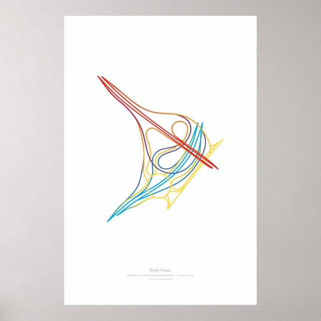 Interchange Choreography: Écully, Frankrike Poster (Framsidan)