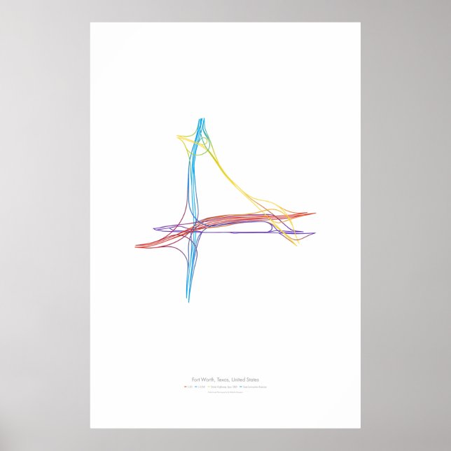 Interchange Choreography: Fort Worth, TX, USA Poster (Framsidan)