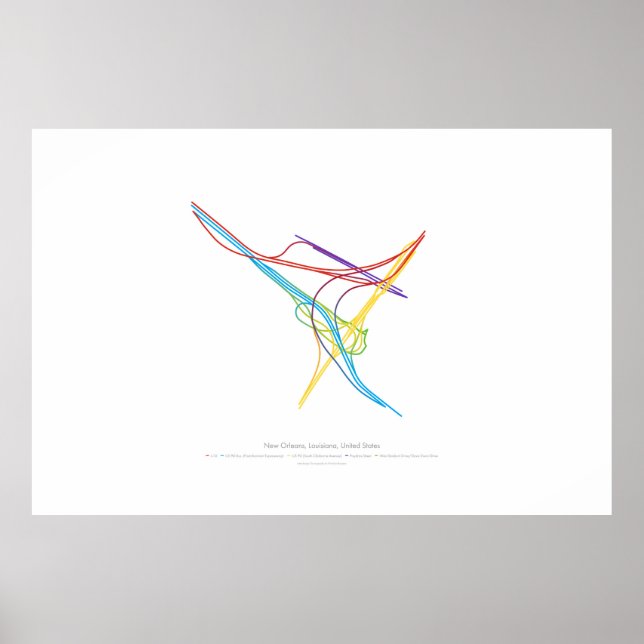 Interchange Choreography: New Orleans, LA, USA Poster (Framsidan)