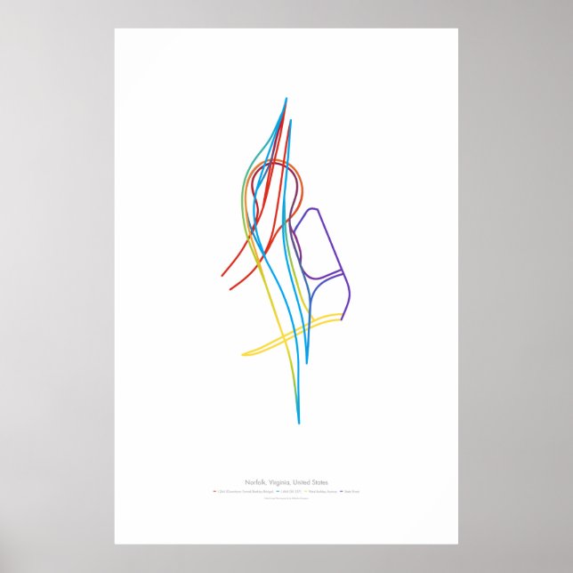 Interchange Choreography: Norfolk, VA, US 1 Poster (Framsidan)
