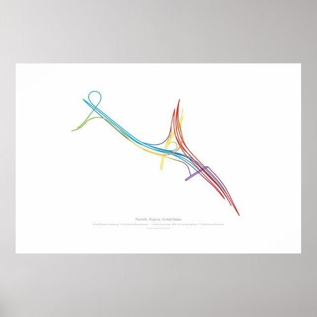 Interchange Choreography: Norfolk, VA, US 3 Poster (Framsidan)