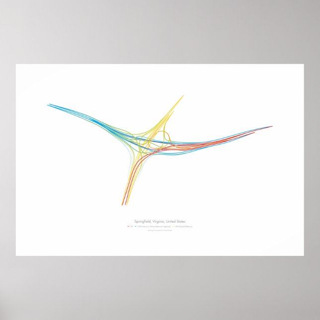 Interchange Choreography: Springfield, VA, USA Poster (Framsidan)