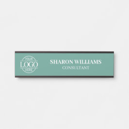 Interchangeable Teal Green Custom Business Logo