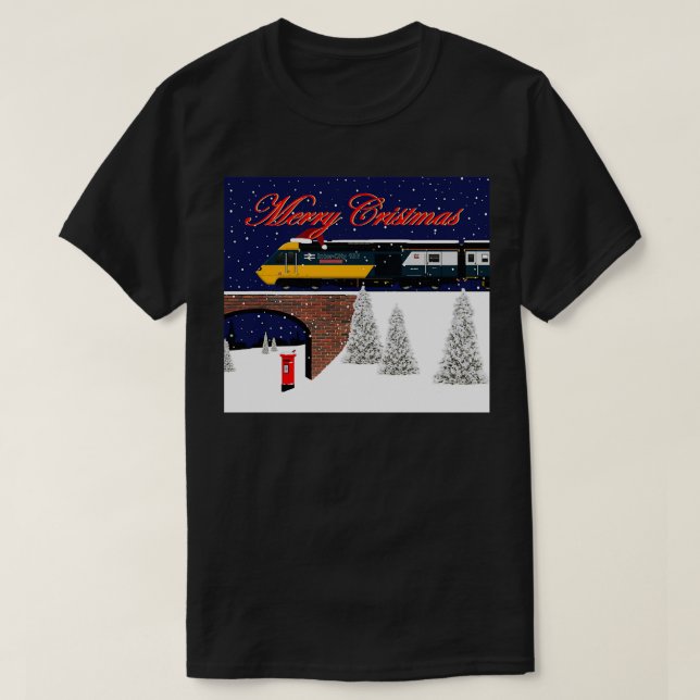 Intercity 125 Christmas card T Shirt (Design framsida)