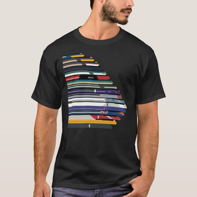 Intercity 125 Outline In Liveries    T Shirt (Framsida)
